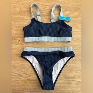 Cupshe Blue Colorblock Bikini - NWT!